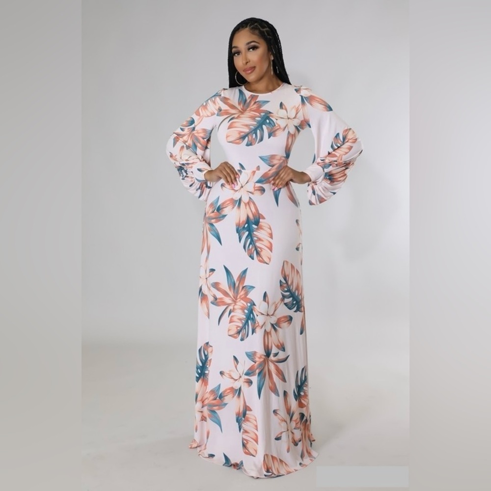 💋Boutique Item | Back to Back Long Sleeve Maxi Dress (NWT)